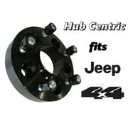 1 Jeep Hub Centric Wheel Spacers Adapters 1.25" Thick 5x4.5" To 5x5 Conversion