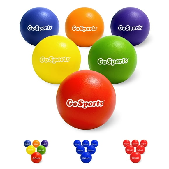 GoSports Aire de Jeux en Mousse Douce de 6 Pouces - Ensemble de 6 Pcs pour Enfants - Multicolore