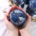 thumbnail image 3 of Bolas decorativas DomeStar Mosaico de cristal de 10 cm, color azul oscuro (3 unidades), 3 of 6