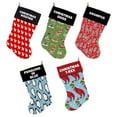thumbnail image 2 of Christmas Velvet Stocking, "Holiday Friends Group" **Choose from 5 different patterns!**, 2 of 3