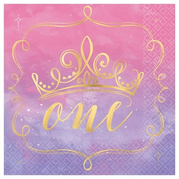 Disney Princess 'Once Upon a Time' 1st Birthday Lunch Napkins (16ct)