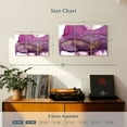 thumbnail image 3 of Elephant Stock Aquarelle Violet Wall Art - Horizontal Multi Panel Canvas - Living Room Wall Decor - Abstract Multi Panel - Purple And White Decor By Chris Paschke - 23" x 14", 3 of 4