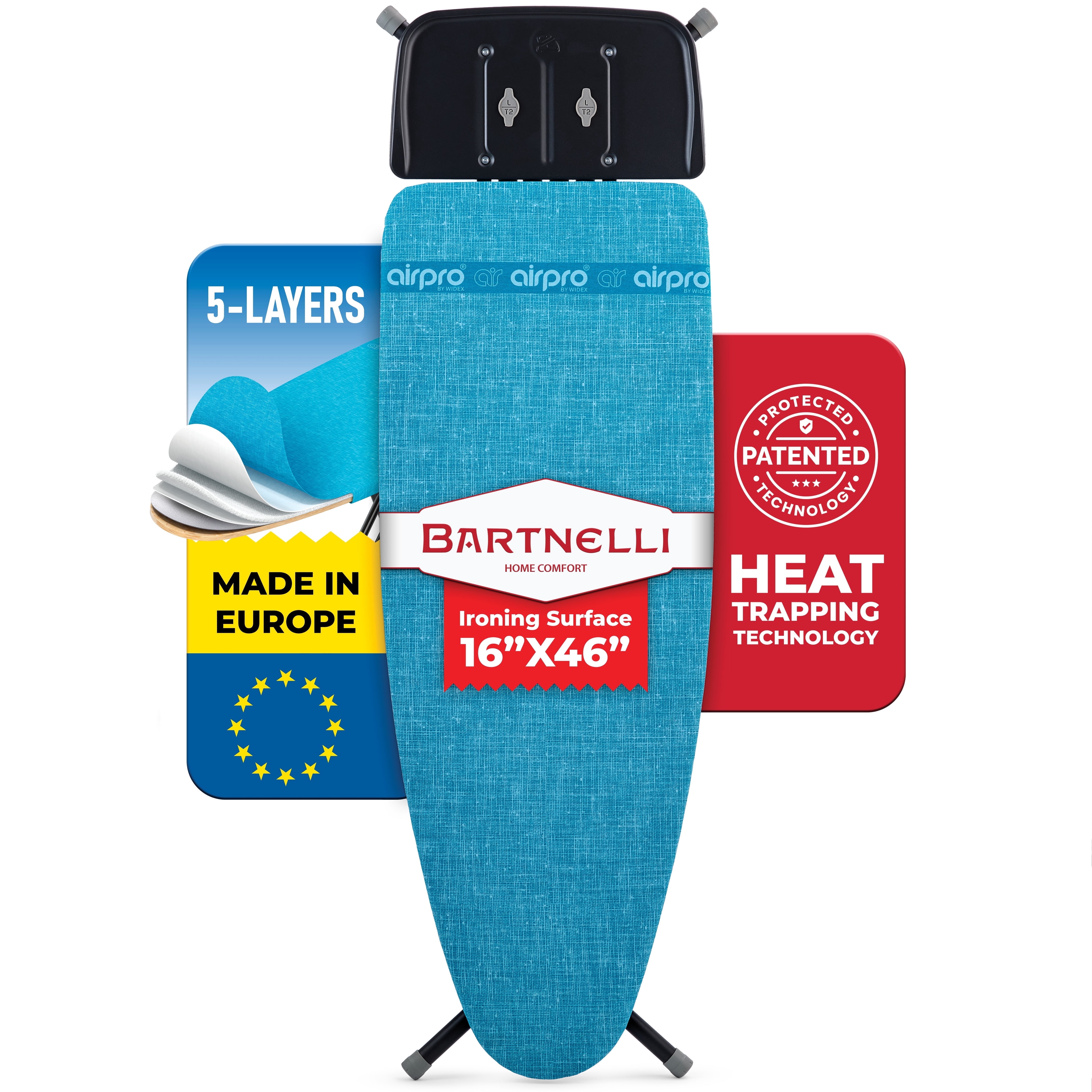 Bartnelli, Wooden Top Ironing Board, 46