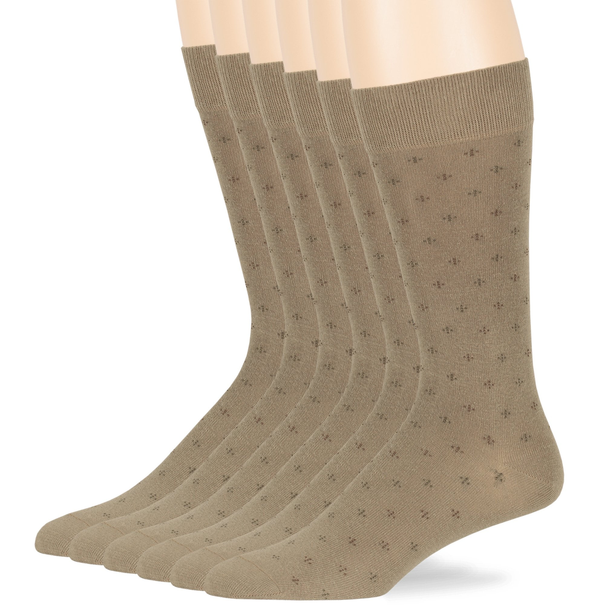 7BIGSTARS KINGDOM Mens Cotton Dotted Antibacterial Soft Dress Socks