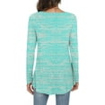 thumbnail image 3 of JuneFish Womens Long Sleeve Tops Casual Cloud Fabrics Basic Shirts Blouse, 3 of 3