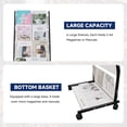 thumbnail image 3 of MIYOLU 6-Tier Floor-Standing Magazine Rack with Wheels – Perfect Brochure Display Stand for Exhibitions, Offices, and Information Hubs, 3 of 7