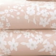 thumbnail image 2 of Benzara Pau 8 Piece Floral Printed and Solid California King Sheet Set , Pink and White, 2 of 2