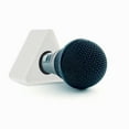 thumbnail image 4 of Miangastore 2Pcs Portable ABS Injection Molding Triangle Shaped Interview Mic Microphone Logo Flag Station Logo (White), 4 of 9