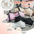 thumbnail image 3 of Girls Padded Training Bras 8-14Teen Student Teens & Big Girls Sports Teen Sports Bra Elastic Shoulder Straps with Bralette Straps, 3 of 4