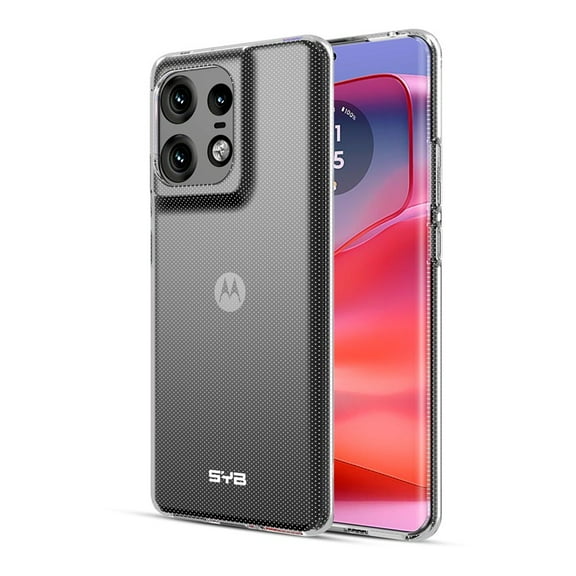 Candy Skin Cover Slim Fit Rubber Gel Gummy Silicone TPU Case for Motorola Edge 50 Pro - Glossy Transparent Clear