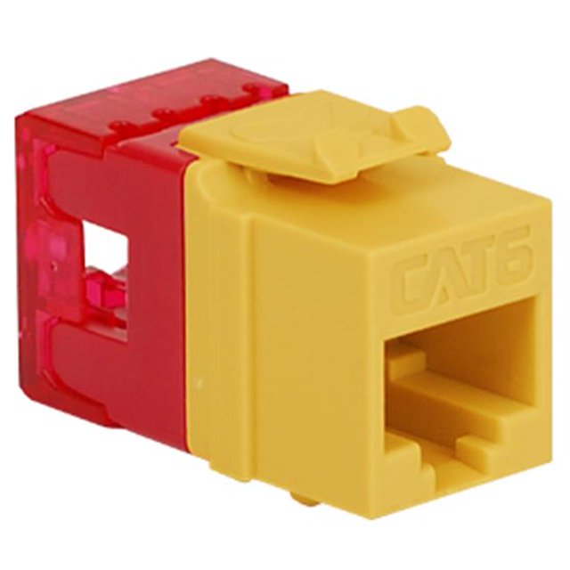 ICC IC1078F6YL Cat 6 High Density Modular Connector, Yellow