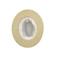 thumbnail image 3 of Summer Straw Braided Wide Brim Western Style Beach Sunhat Cowboy Hat Light Beige, 3 of 3