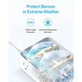 thumbnail image 4 of Anker regleta con puertos USB, 5 pies, protector contra sobretensiones (2000J), extensor de 8 salidas con 2 puertos USB A y 1 puerto USB C, funciona, 4 of 5