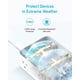 thumbnail image 4 of Anker regleta con puertos USB, 5 pies, protector contra sobretensiones (2000J), extensor de 8 salidas con 2 puertos USB A y 1 puerto USB C, funciona, 4 of 5