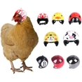 thumbnail image 1 of Casco para mascotas, casco de pollo, sombrero para mascotas, casco de juguete, casco de gallina, disfraces, accesorios de pollo, 8 piezas, 1 of 5