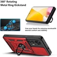 thumbnail image 4 of for Xiaomi Redmi Note 12S 4G Case with Slide Camera Cover for Men, Military Grade Drop Phone Cover Case with Rotate Ring Kickstand for Xiaomi Redmi Note 12S 4G SJ Red, 4 of 16