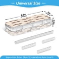 thumbnail image 3 of Plastic Pencil Box Large Capacity Pencil Boxes Clear Boxes with Snap-Tight Lid Stylish Office Supplies Storage Organizer Box Cute Brown Bow, 3 of 7