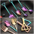 thumbnail image 3 of 6Pcs Creative Fruit Fork Spoon Stainless Steel Scoop Dessert Spoon Fork, 3 of 6