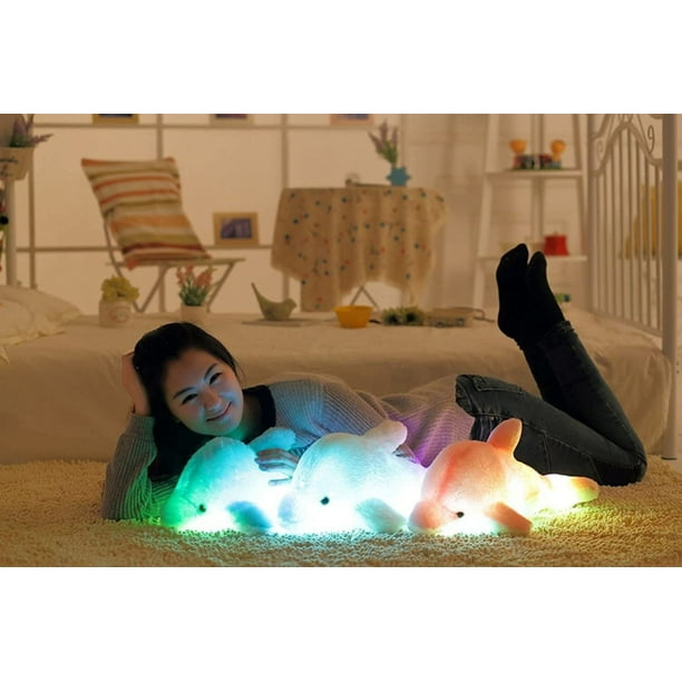 Color Changing Led Brighten Up Plush Dolphin Toy Plush Pillow