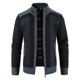 thumbnail image 2 of Gibobby Sueter para hombre con cierre completo Sueter para Hombre, Cómodo y Elegante con Diseño de Figuras en Pecho e Interior de Polar(Marina,XG), 2 of 4
