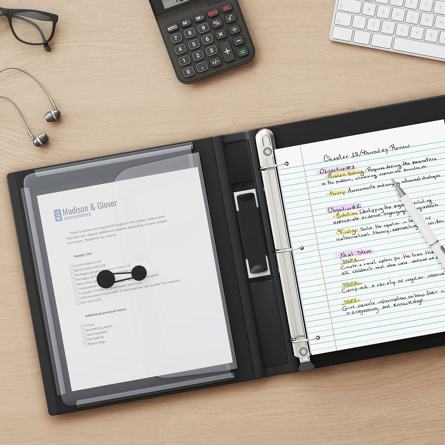 Staples 1.5" 3-Ring Better Binder Black (13394) 648821