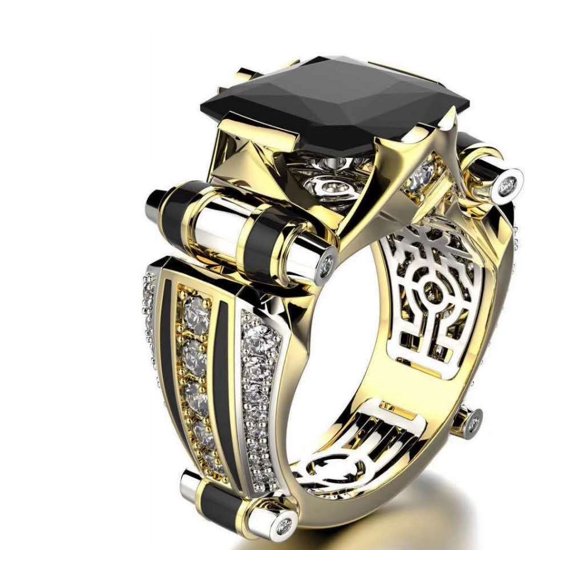 Men's Domineering Alloy Ring: Stylish and Bold Design for a Confident Look, Perfect for Everyday Wear or Special Occasions