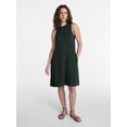 thumbnail image 3 of Time and Tru Women’s Sleeveless Knit Swing Dress, Sizes XS-XXXL, 3 of 6