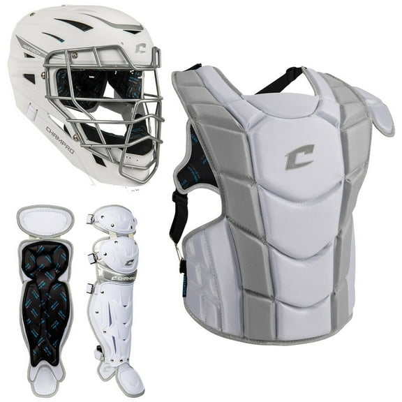 Champro Youth Optimus Pro Fastpitch Catcher's Set (9-12) White Youth (Ages 9-12)