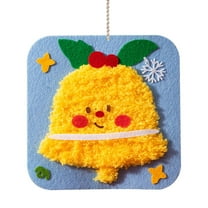 Christmas DIY Threading Painting Kit for Kids, Non-woven Sewing Craft, Christmas Tree Ornament Making Set