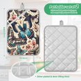 thumbnail image 3 of Pot Holders Set of 2 Heat Resistant 338℉ Kitchen Oven Gloves Potholder Cooking Baking Microwave Mitts Butterfly with Flower, 3 of 7