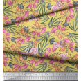 thumbnail image 2 of Soimoi Modal Satin Fabric & Orchids Floral Fabric Prints by Yard 42 Inch Wide, 2 of 3