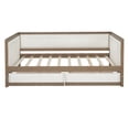 thumbnail image 6 of Euroco Upholstered Daybed with 2 Drawers, Full Size Nailhead Sofa Bed for Living Room, 6 of 8