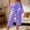 Sky Blue, variant on Naittoop Women Lounge Capri Pants Satin Sleep Pants 3/4 Length Wide Leg Pajama Capris Elastic Waist PJ Cropped Trousers