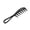 Black, variant on Rupoun Professional Wide Tooth Hair Detangler AntiStatic Detangling Salon Styling Comb (Gray, 7.5 inches / 19 cm)