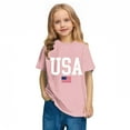 thumbnail image 6 of UQJfacai Girls Boys 4th of July USA Shirt American Flag Patriotic T-Shirt Independence Day Outfit for Kids 3-10 Years, 6 of 7