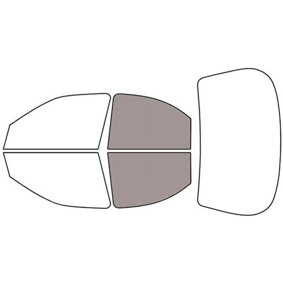 Rvinyl Window Tint Kit Compatible with Ford Contour 1995-2000 - Back Precut Kit - 50%