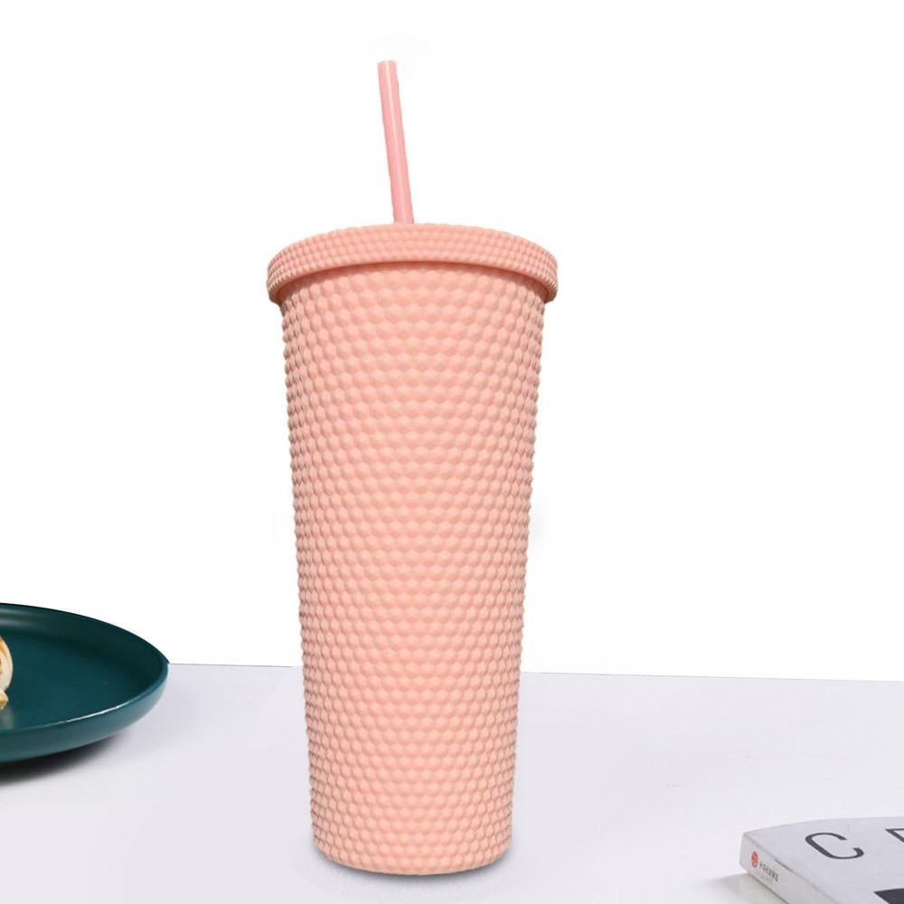 Careslong Cup With Straw 22oz Studded Water Cup With Lid And Straw