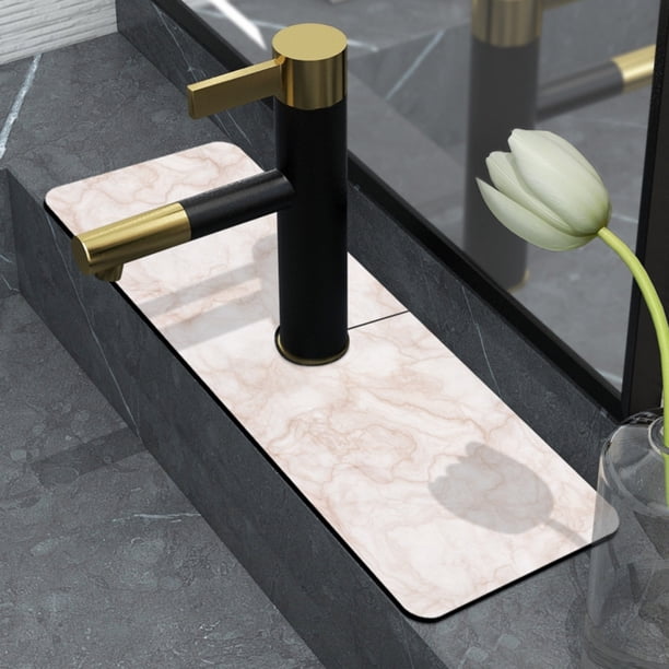 Almohadilla de goma para salpicaduras de fregadero de cocina, bandeja para recoger goteos, soporte para esponja de cocina, organizador absorbente para fregadero de cocina, accesorios para fregadero