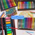 thumbnail image 5 of KINSPORY 66 pack Art Supplies, Deluxe Wooden Art Set Crafts Drawing Painting Kit, Gift Box for Kids Artist Beginners Girls Boys (Brown), 5 of 7