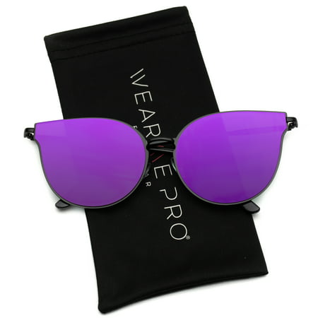 WearMe Pro - Elegant Fashion Designer Inspired Women Mirrored Cat Eye Sunglasses