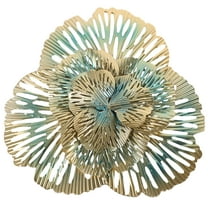 ORDDIART Wall Decor For Living Room 1Pack Metal Flower Wall Art Multi Gold 36X33X2In