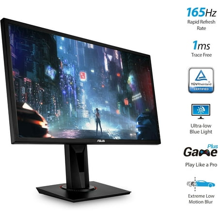 ASUS - VG248QG 24" Widescreen LCD ELMB Sync, Adaptive-Sync snd FreeSync Compatible FHD Gaming Monitor (DisplayPort, HDMI) - Black