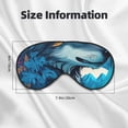 thumbnail image 4 of Uemuo Blue Iceberg Leaf Wolf Pattern Sleep Eye Mask - Light Blocking Sleep Mask Blocking Out Light Perfectly, Soft and Comfortable Night Eye Mask, Eye Blinder, 4 of 7