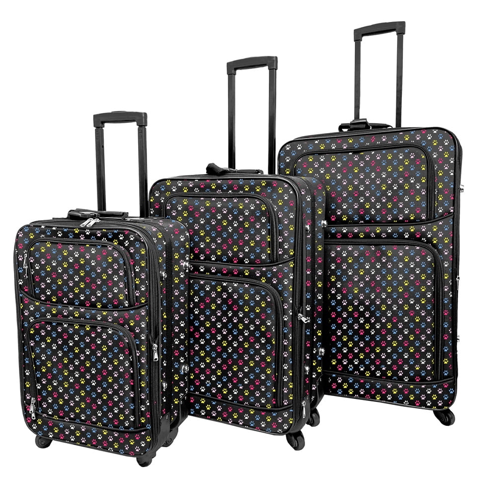 printed luggage sets