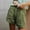 Army Green, variant on Patlollav Womens Plus Size Women Pants Elastic Waist Tie Cotton And Linen Casual Shorts Wide Leg Pants