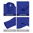 thumbnail image 2 of Camisas con botones para mujer Siliteelon de manga larga, color azul real, 2 of 5
