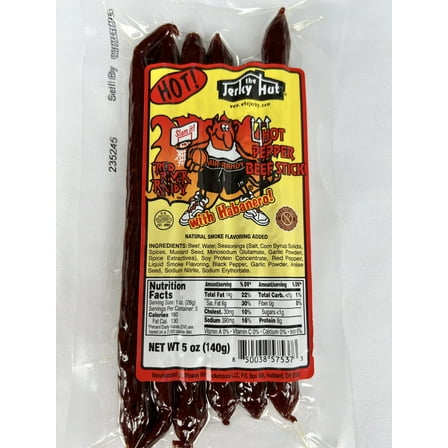 The Jerky Hut "Red River Randy" Habanero Beef Sticks - Gluten Free (5oz)
