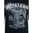 thumbnail image 4 of Humor Men's and Big Men's Fearless Statue Graphic Tee with Short Sleeves, Size S-3XL, 4 of 5