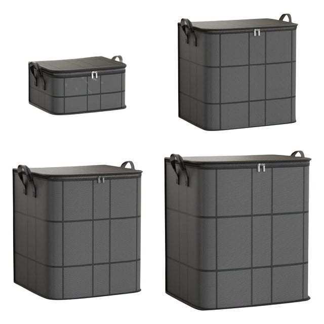 MTBLYS Proof Comforter and Bedding Organizer Extra Large Capacity Reinforced Handles Zipper Closure Foldable Storage Bags for Comforters Blankets Pillows