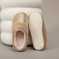 thumbnail image 6 of Fuzzy Slippers For Women Cozy Slippers Fall Winter Leather Indoor Thickened Warm Slippers Couples Soft Bottom Comfort Warm Cozy Winter House Slippers Bedroom Indoor House Shoes, 6 of 6